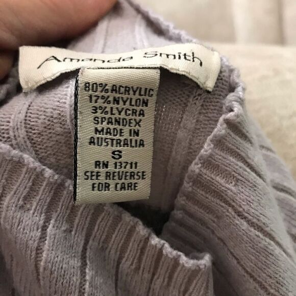 Amanda Smith turtleneck sweater size small black - Picture 4 of 13